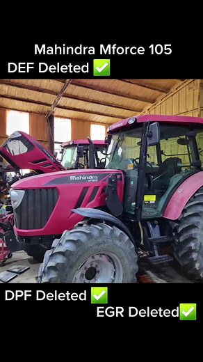 Mahindra Mforce 105 is a new machine now that the DPF , DEF and egr have been deleted. www.tmagtuning.com #mahindra #mahindratractors #mahindra9125 #mahindra9110 #mahindramforce #doosanengine #doosan #mahindraengine #defdelete #dpfdelete #egrDelete #deftankremoval #successfulfarming #farming #tractors #agricultureTuning #agriculture #nomorederate #straightpiped #AllJunkRemoved