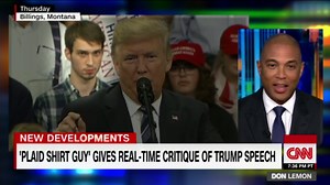 'Plaid shirt guy' removed from Trump rally