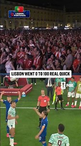 Lisbon's CRAZY reaction to Croatia's equalizing goal being disallowed