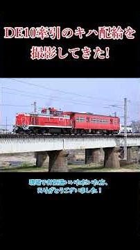 DE10牽引の配給を撮影してきた！ #列車 #鉄道 #配給列車 #ゆっくり実況 #鉄道旅 #shorts