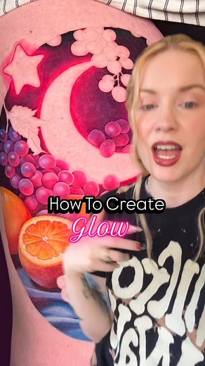 Creating glow in a tattoo is actually really simple! But you NEED darkness in the design in order to accomplish it. | Wild Isley Tattoo