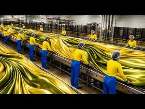 Inside the Silk Production Factory | From Cocoons to High-End Fabric (Full Process)