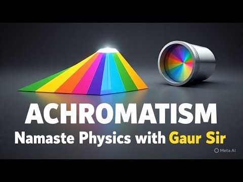 RAY OPTICS - ACHROMATISM IN PRISMS AND LENSES BY NAMASTE PHYSICS WITH GAUR SIR