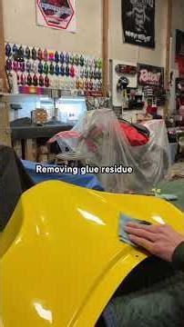 How to remove glue residue , oils, grease etc from paint safely. Custom paint job
