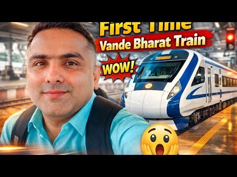 India Me First Time Dekha Vande Bharat Train || Vande Bharat Train || #vlog