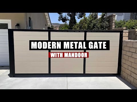 Modern Metal Gate with Mandoor | JIMBO'S GARAGE