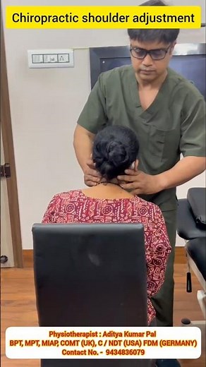 Chiropractic shoulder adjustment