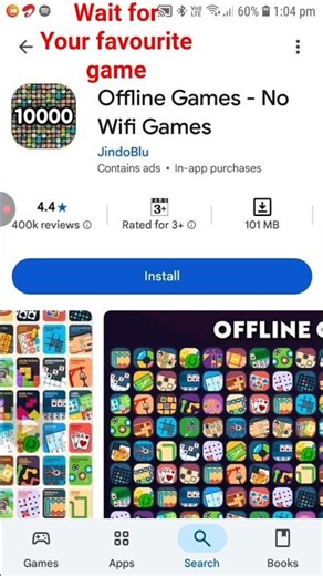 How to download 1000 free offline game on play store
