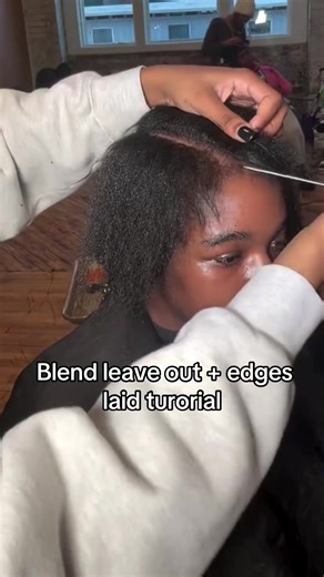 Blend Leave Out and Edges Laid Tutorial for Natural Hair