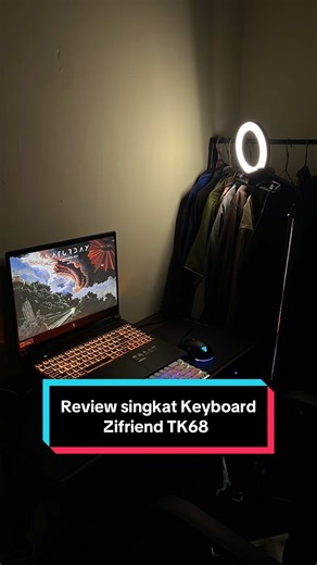 Keyboard mana lagii yang kasi harga segini udah dapet mint switch   RGB per key gilakkk 🔥 #keyboard #setup #zifriend