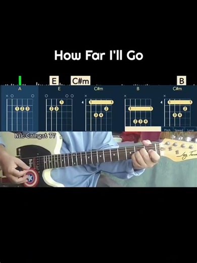 How Far I'll Go (Auli'i Cravalho) guitar cover song