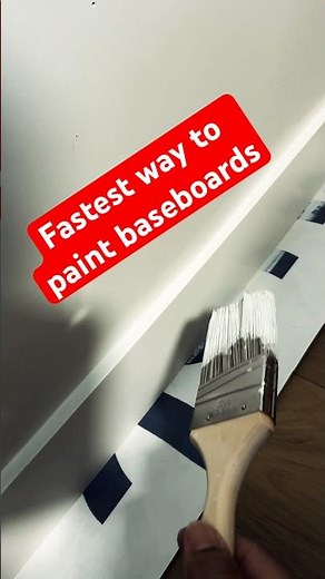 How to paint baseboards fast #diy #painting