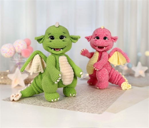 Crochet Pattern: Dragon (with Video) - Etsy Australia