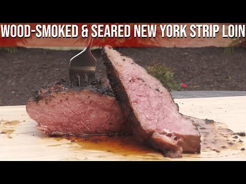 New York Strip Roast Wood-Smoked and Reverse Seared | Cooking with Grilla Grills