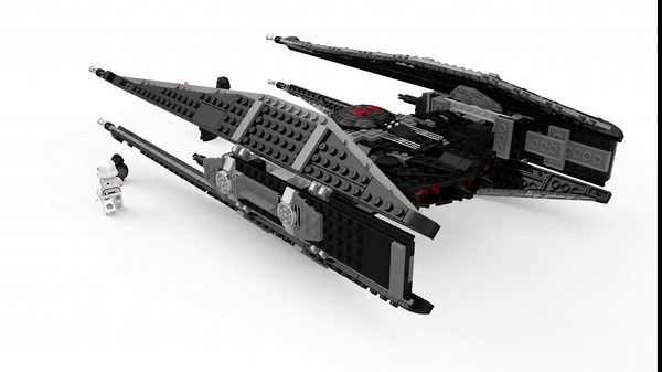 LEGO Star Wars Episode VIII Kylo Ren's Tie Fighter 75179 Building Kit, TIE Silencer Model and Popular Gift for Kids (630 Pieces)