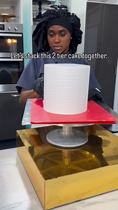 The foundation better be SOLID. #cakedecorating #cake #cakevideo #cakestructure #weddingcake | VD Cake