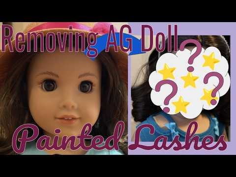 Removing AG Painted Lashes on my mini me