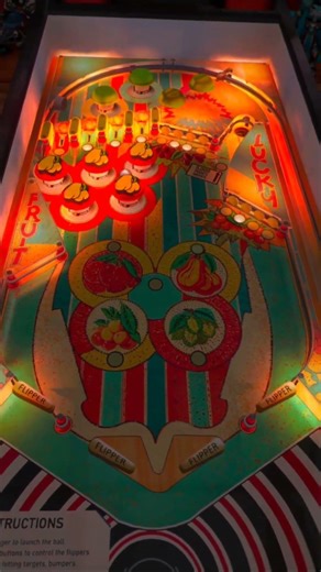 Lucky Fruit (1975) Pinball VR 🍒 | Vintage Electromechanical Sounds | Classic 70s Pinball Audio