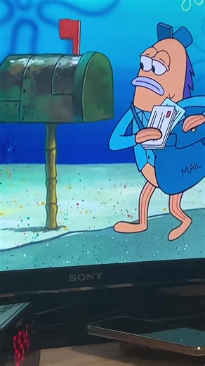 SpongeBob Surprises the Mailman | Funny Moment