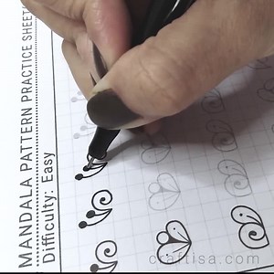 102 Easy Basic Mandala Patterns to Practice in PDF/JPG for Mandala Practice and Art Therapy | Instant Digital Download in A4 Size - Etsy