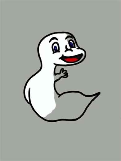 👻 C For Casper!-#digitalart #letterart #speedart #casper #creativeart #shorts #characterdesign