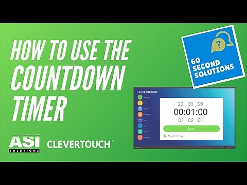 Clevertouch Countdown timer demo