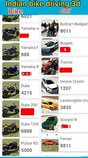 Indian bike driving 3d new update bike and car cheat code real code