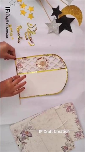 How to make Wadding Card into Ramadan Calendar 🌙 #ifcraftcreation #shorts #shortvideo #youtubeshorts