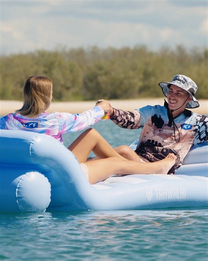Kick back and relax with the Tahwalhi Chill-Out Inflatables Range. Float solo or make a splash with the whole crew this summer 😎 The range includes: 💦 Inflatable Pool Chair 💦 Round Hammock Inflatable Pool Lounger 💦 Double Chaise Inflatable Pool Lounger 💦 2 Person Inflatable Floating Lounger 💦 1 Person Inflatable Floating Lounger Check them out now! | BCF - Boating, Camping, Fishing