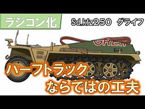 [Radio Control Conversion] Unique Techniques for Half-Tracks: Driving the Tamiya Greif