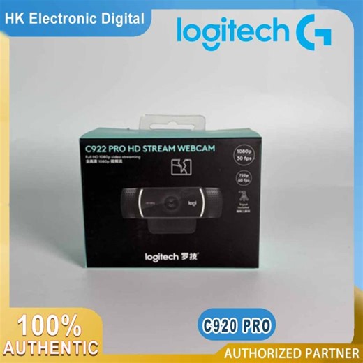 Logitech C920 HD Pro Webcam, Full HD 1080p/30fps Video Calling, Clear Stereo Audio, HD Light Correction, PC/Mac/Laptop/Macbook/Tablet - Black | Lazada Singapore