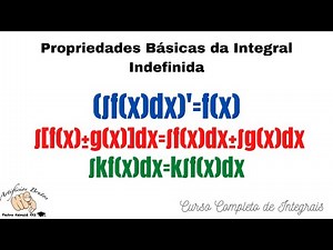 Propriedades Básicas da Integral Indefinida