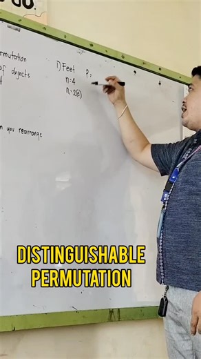1K views · 50 reactions | Distinguishable permutation part 1 #math10 #teacher #education | Moises Carlos | Facebook