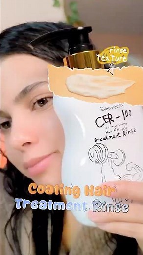 Try a hair mask conditioner that gives strength to weak scalp hair💕
