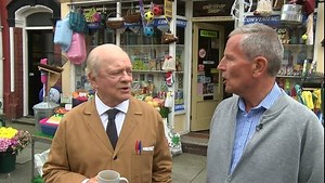 Did you know, Peter Levy isn't just a newsreader... He does stunts too(!) Take a look at him larking about on the set of Open All Hours with Sir David Jason | BBC East Yorkshire