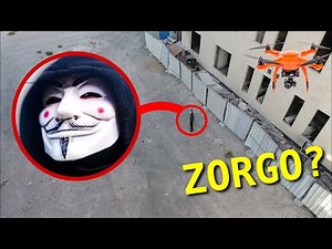 DRONE CATCHES PROJECT ZORGO PZ9?!! AT ABANDONED BUILDING (OMG HE'S ACTUALLY REAL)