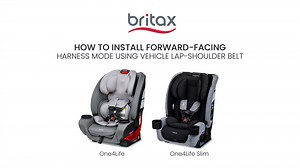 How to Install Britax® One4Life® & One4Life Slim All-in-One Car Seats Forward-Facing w/ Seat Belt