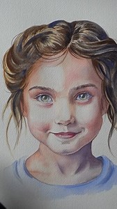 10K views · 5.1K reactions | Watch this stunning watercolor portrait...
