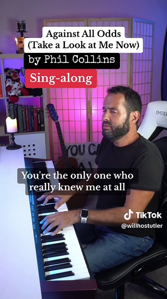 Against All Odds Karaoke Duet Challenge | Piano Cover