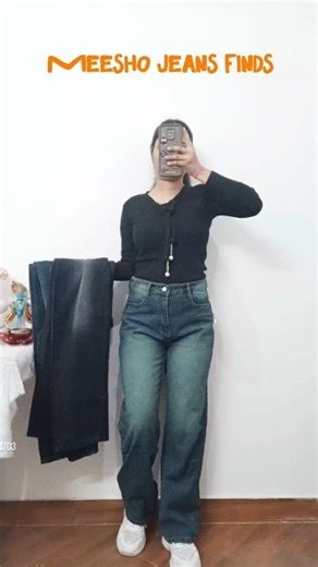 HUGE MEESHO Haul 🤩! Meesho affordable jeans haul ✨Starting ₹654 😀#shorts #shortsfeed #jeans #fashion
