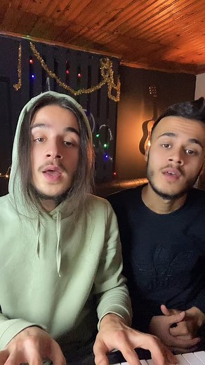 Piano Duet in a Cozy Dimly Lit Room