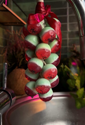 Making Watermelon 🍉 Grape Soap 🧼 🍇 #asmr #asmrsounds #soap #soapasmr #soaps