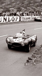Watch 1958 Formula 1 World Champion, Mike Hawthorn, with a film camera strapped to the back of his D-Type Jaguar and a microphone fitted, commentate his way around the famous Le Mans circuit in 1956 — the result is a rare and revealing treat! #lemans #jaguartype #lemans24 #drivevintage | Taste Carrera