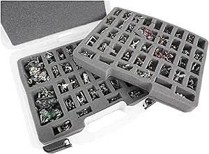 Case Club 82+ Miniature Figurine Hard Shell Carrying Case - Fits Warhammer 40k, DND, Battletech, Citadel & More! This Tabletop Army Travel & Storage Case Will Organize Your D&D and Warhammer 40k Set