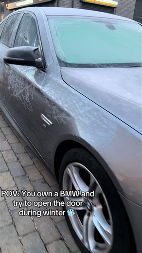 BMW F10 5 Series problems during Winter ❄️ #bmw #f10 #winter #icy #cars