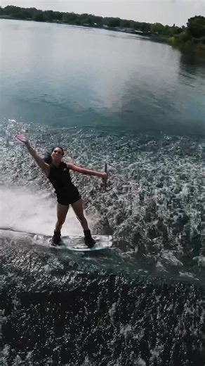 Breathtaking Wakeboarding Ride Caught on Drone!