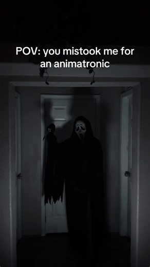 Got this idea from the scream 7 trailer scene with the ghostface animatronic #ghostface #horror #slasher #ghostfacecosplay #fypシ