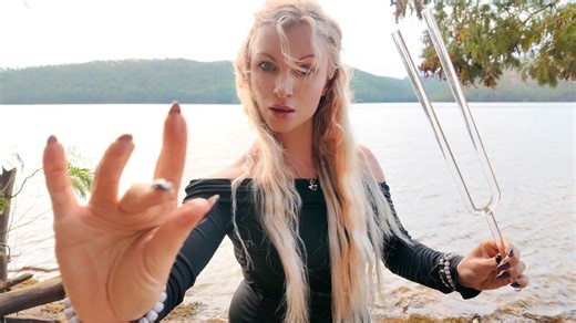 【Ruby True助眠】灵气&水晶音叉 疗愈频率/能量净化（无人声，户外大自然）