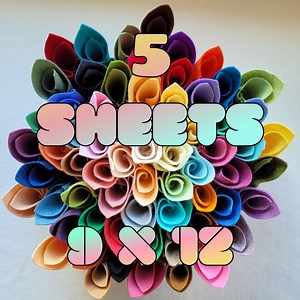 Merino Wool Blend Felt - You Choose 5 9x12 Sheets - Etsy