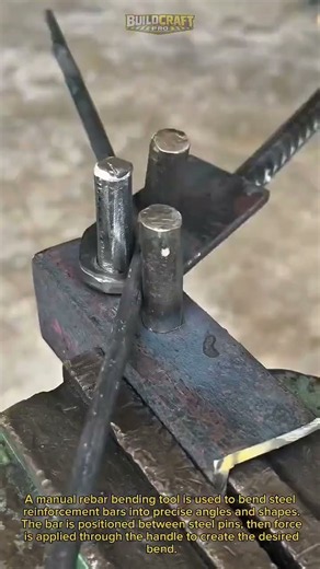 Watch This Manual Rebar Bender Shape Steel Like a Pro in Seconds Today!!! #Construction #Tools #DIY